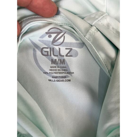 Men's Gillz Mint Aqua Hooded Fishing Performance Top Medium – Excellent - Picture 5 of 10